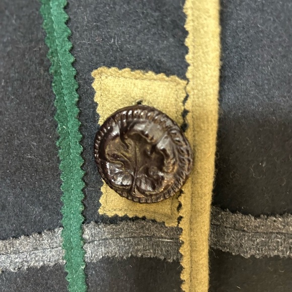 Parsley And Sage Art To Wear Sz M Wool Floral Embroidered Jacket Lagenlook Artsy - Picture 6 of 7